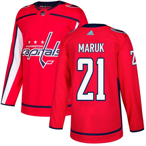 Adidas Men Washington Capitals #21 Dennis Maruk Red Home Authentic Stitched NHL Jersey->washington capitals->NHL Jersey